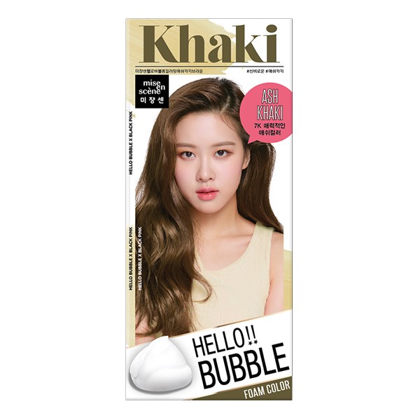 韩国爱茉莉hello bubble泡沫染发剂30g【7k卡其棕ash khaki】